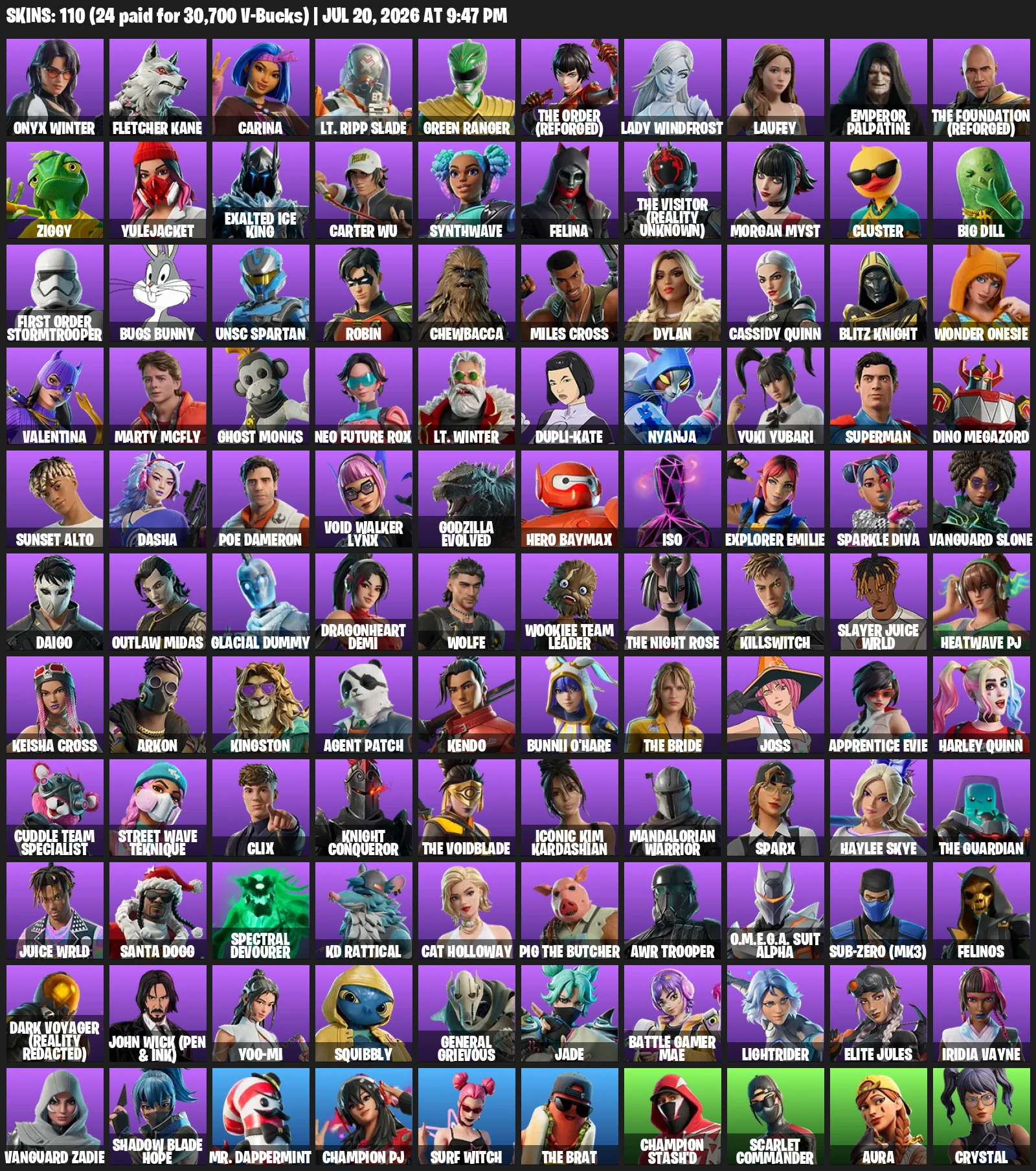 Tournament Ready FA 110 skins