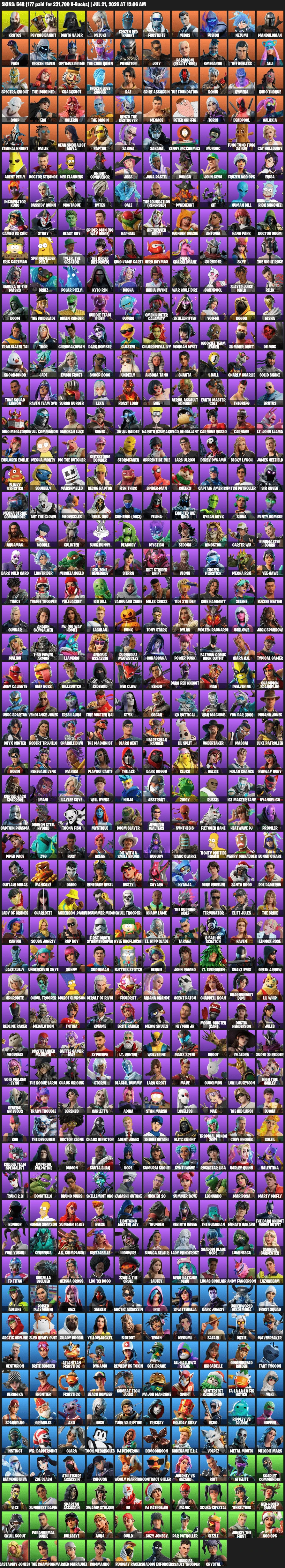 548 Skins Leviathan Axe